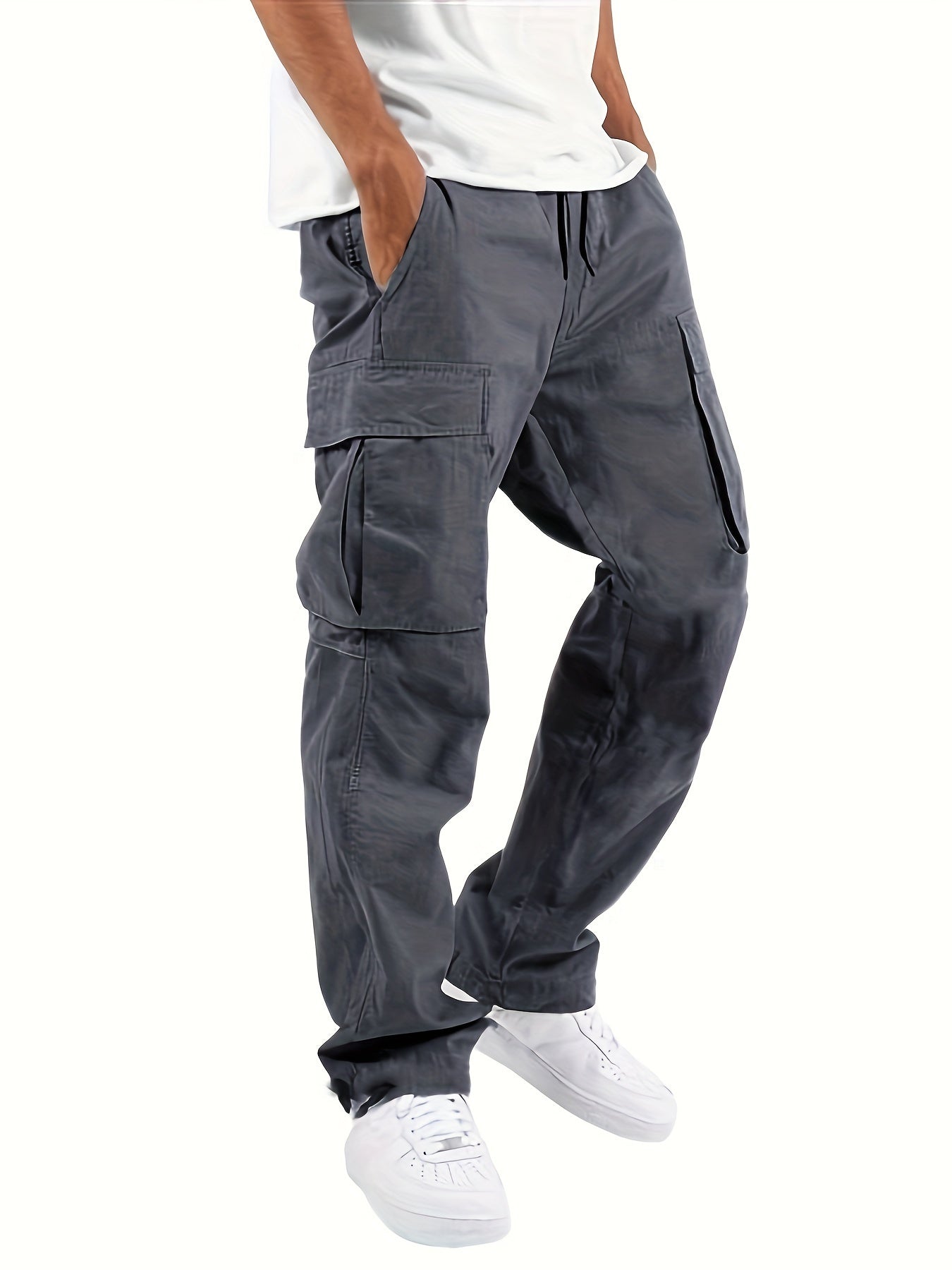 Tristan Men’s Cargo Pants – Relaxed Fit Cotton Utility Trousers with Cargo Pockets