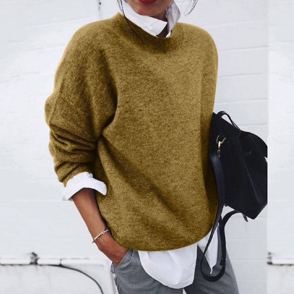 Celine Women's Cashmere Sweater – Soft Elegant Knit Pullover for Office & Casual Wear