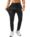 Landon Men’s Athletic Joggers – Quick-Dry 4-Way Stretch & Zipper Pockets