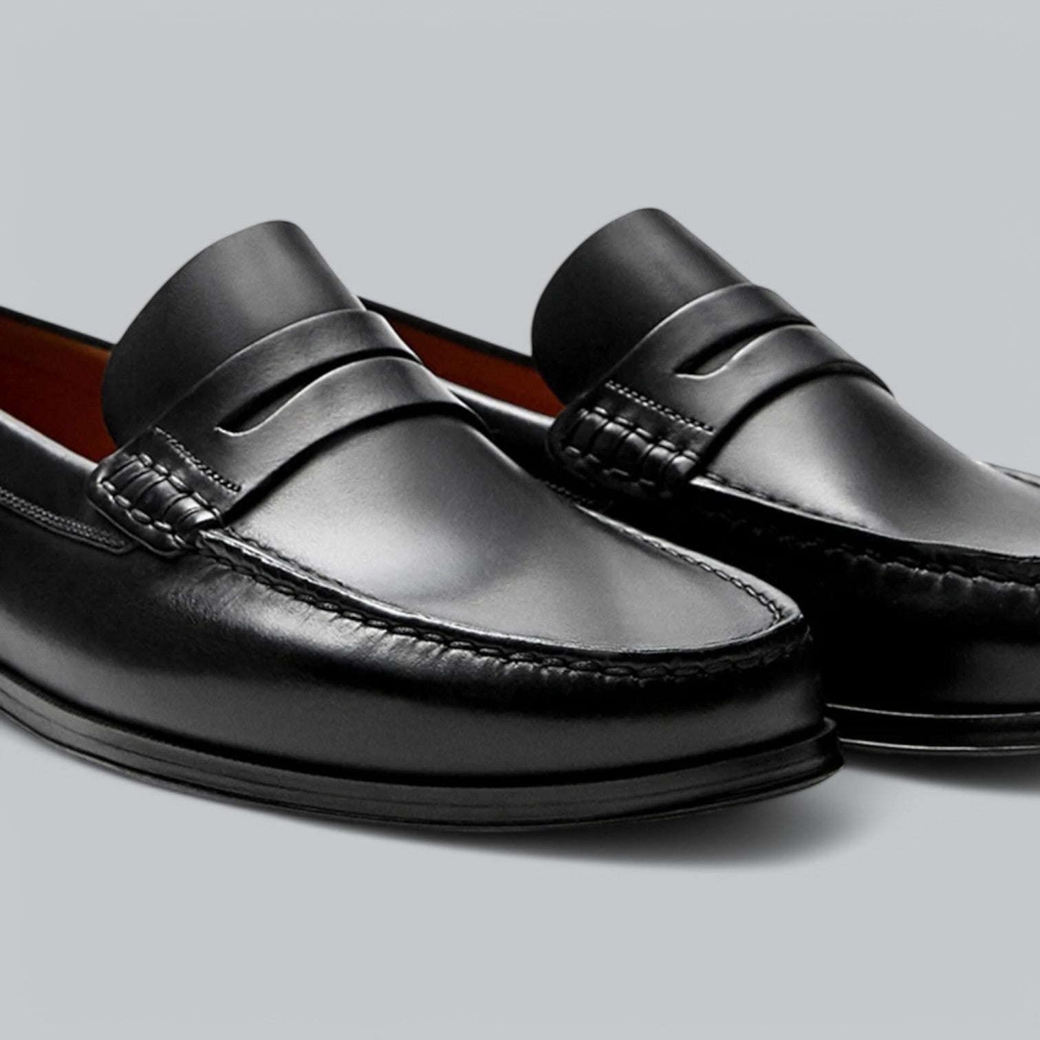 Joel Men's Leather Loafers – Slip-On Casual Smart Dress Shoes