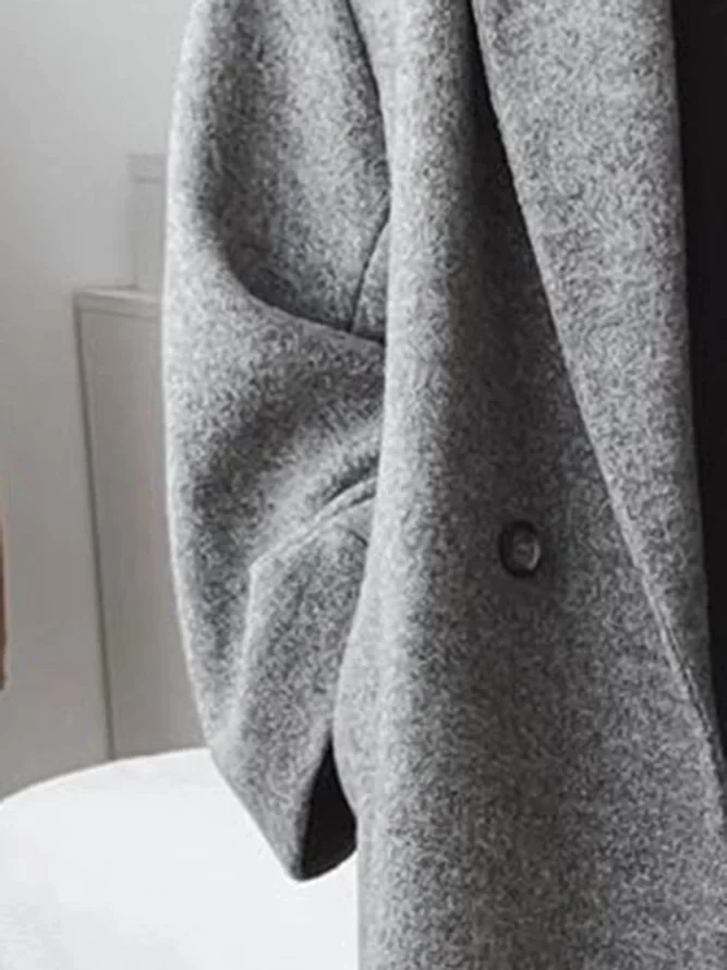 Celia Women's Oversized Wool Coat – Warm Elegant Winter Overcoat