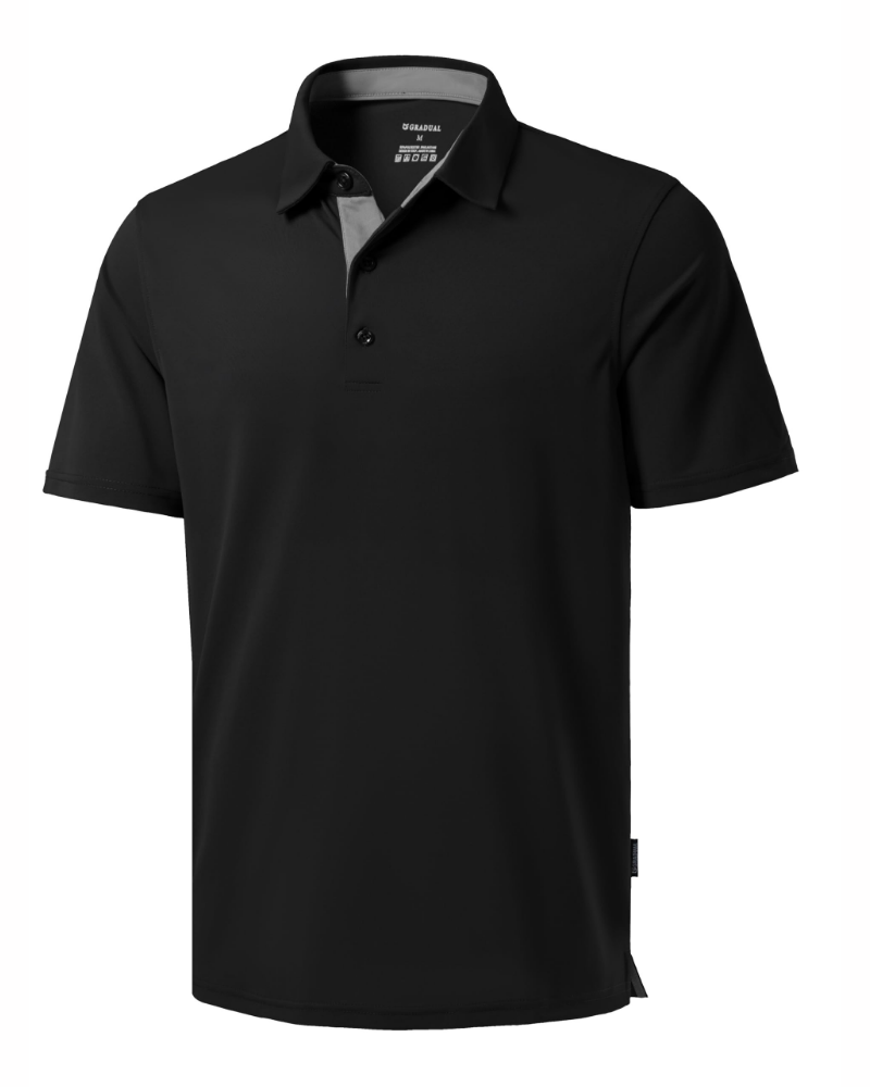 Caleb Men’s Golf Polo Shirt – Dry-Fit, UPF 50+, Moisture-Wicking Pique Fabric