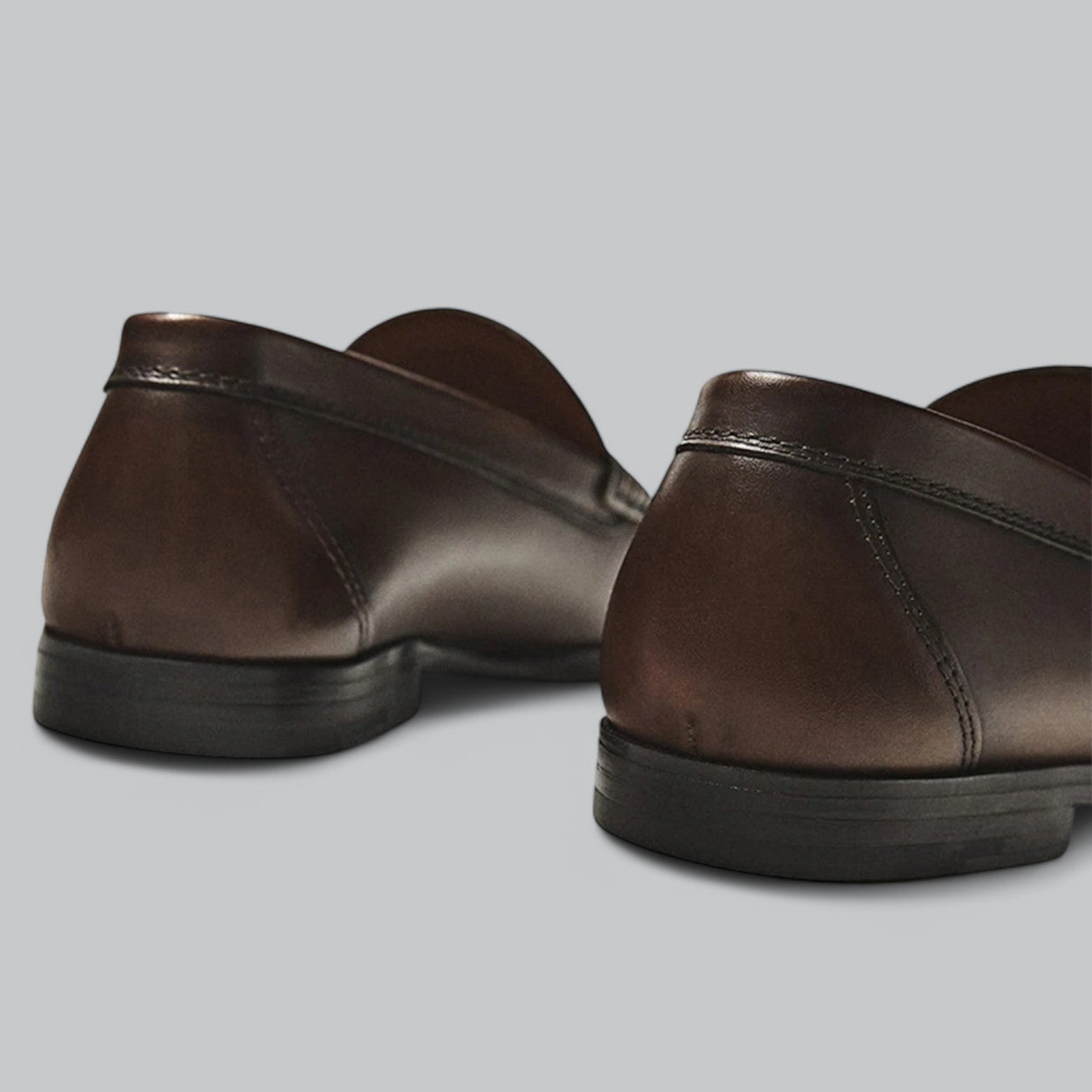 Joel Men's Leather Loafers – Slip-On Casual Smart Dress Shoes