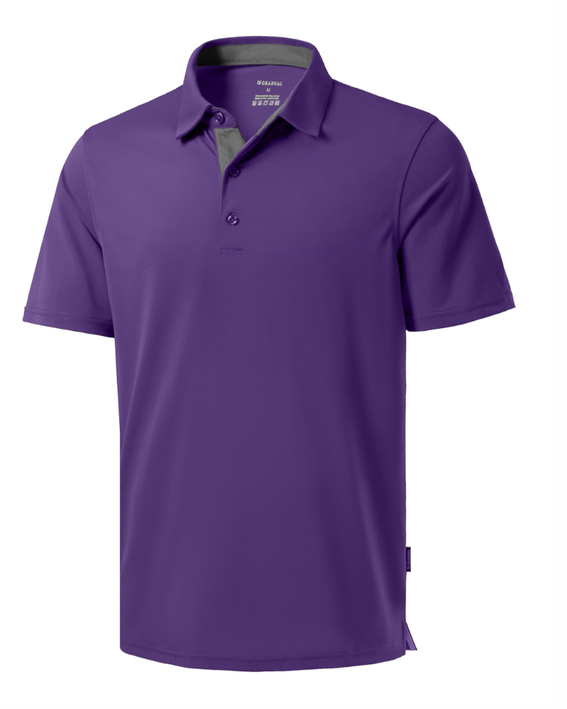 Caleb Men’s Golf Polo Shirt – Dry-Fit, UPF 50+, Moisture-Wicking Pique Fabric