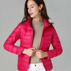 Aurora Women's Lightweight Jacket – Water-Resistant Packable Pleated Coat