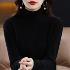 Emmie Women's Cashmere Turtleneck Sweater – Soft Regular Fit Elegant Pullover