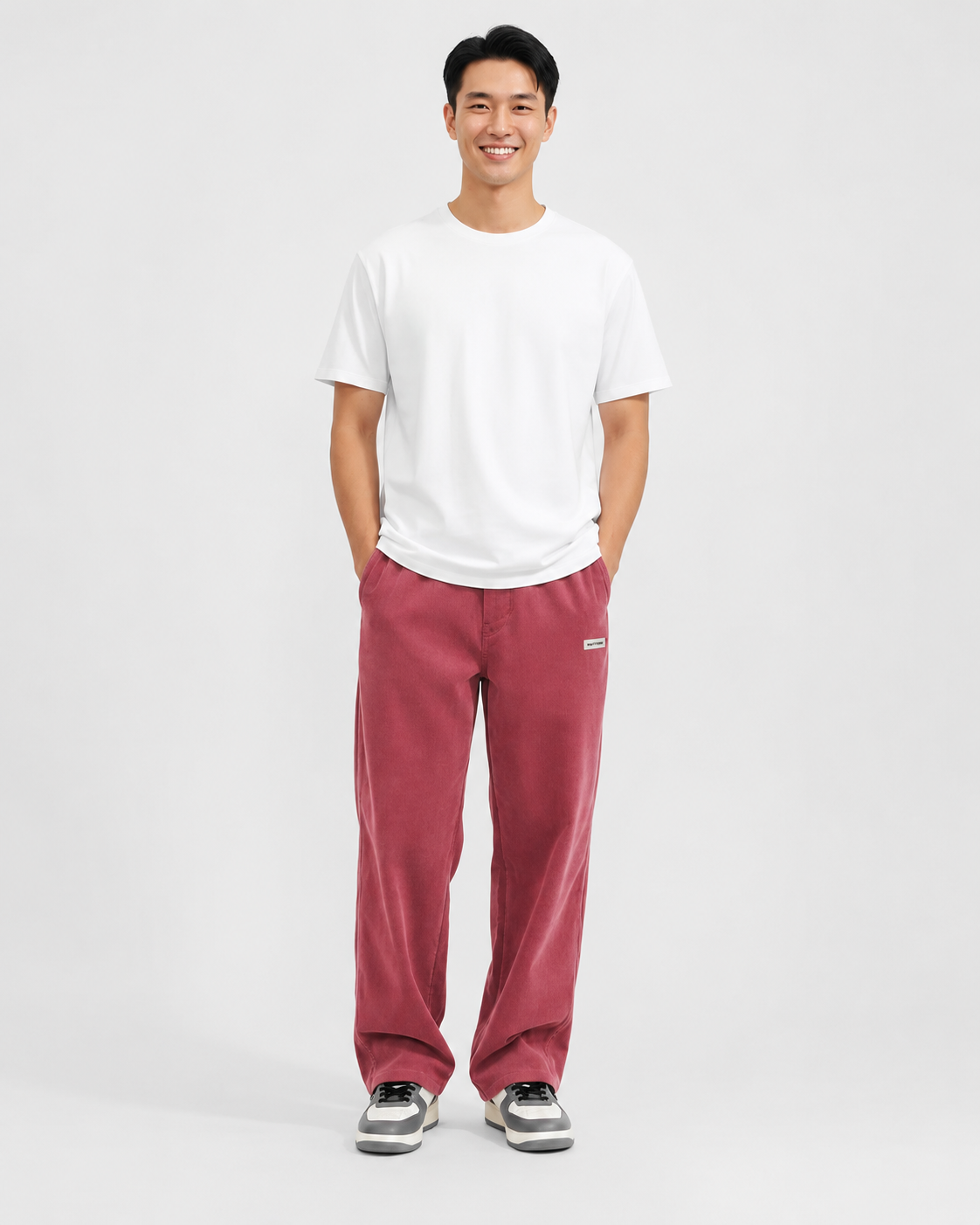Noahry Men's Corduroy Pants – Loose Fit Straight Leg Streetwear Trousers