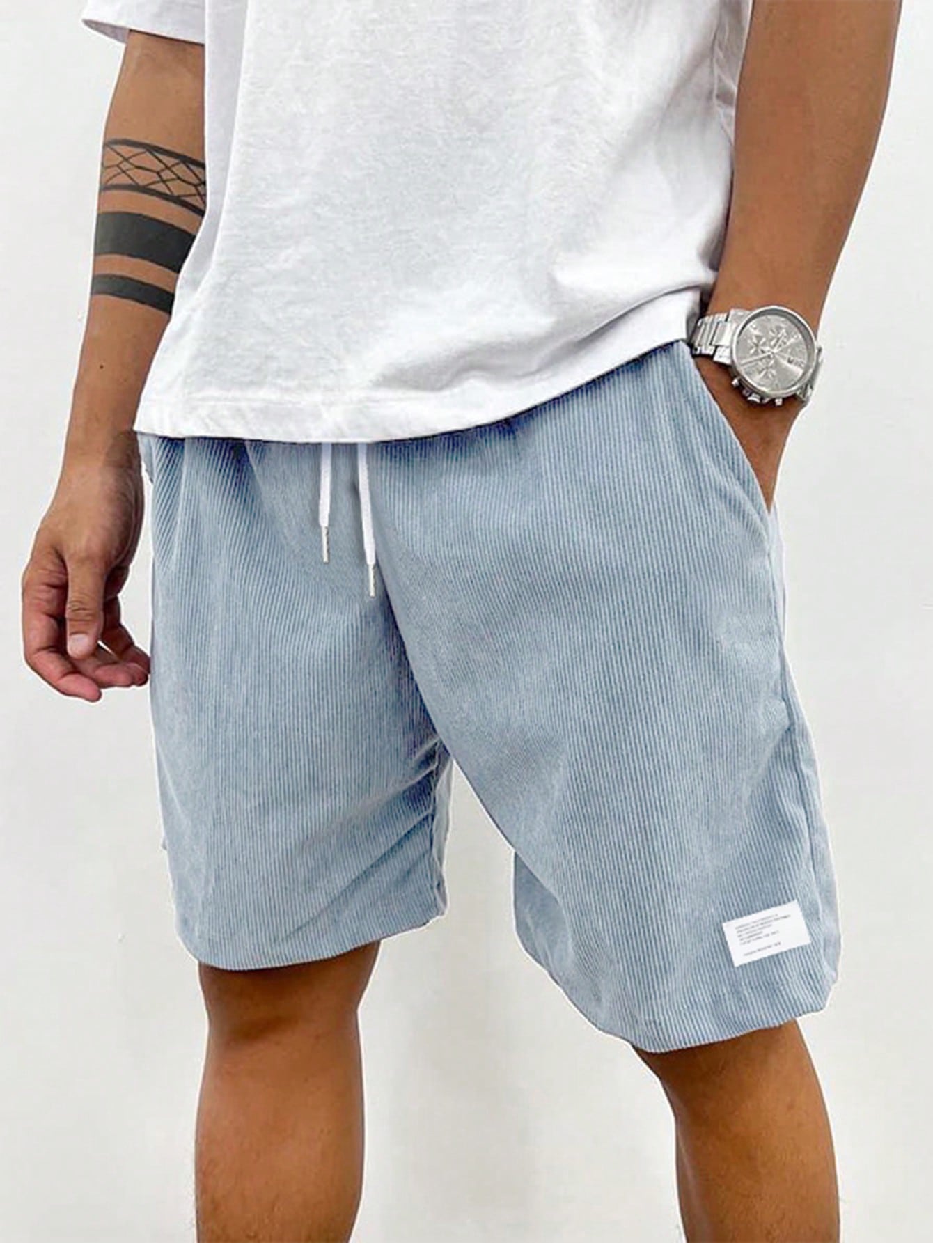Zachary Men's Corduroy Shorts – Relaxed Fit Stretch Casual Summer Shorts