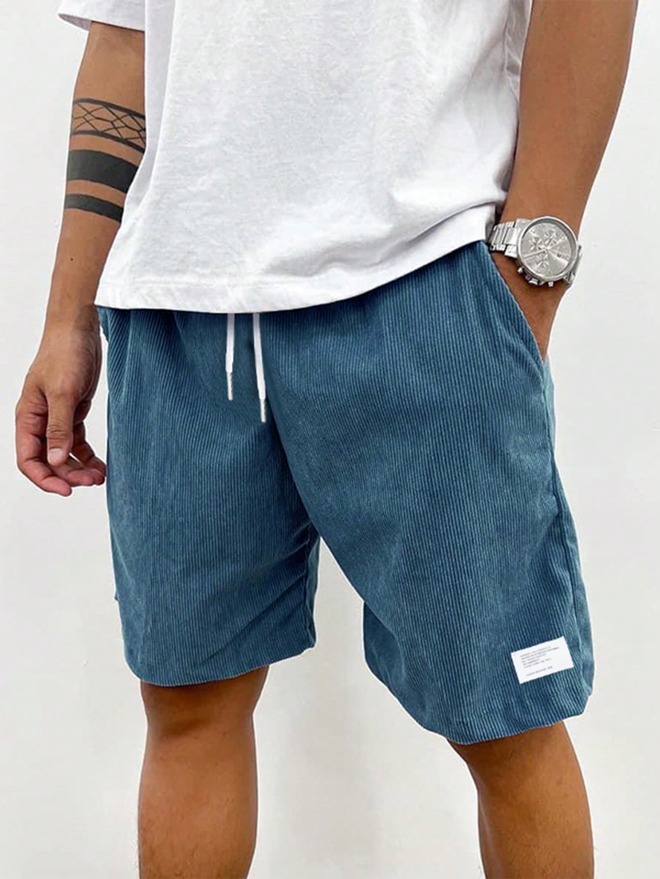 Zachary Men's Corduroy Shorts – Relaxed Fit Stretch Casual Summer Shorts