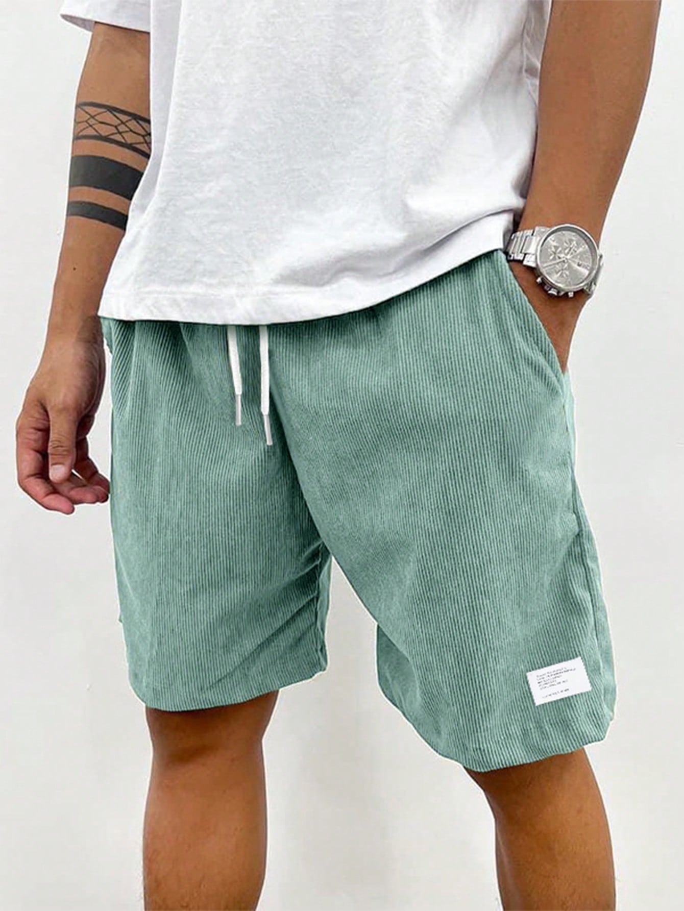 Zachary Men's Corduroy Shorts – Relaxed Fit Stretch Casual Summer Shorts