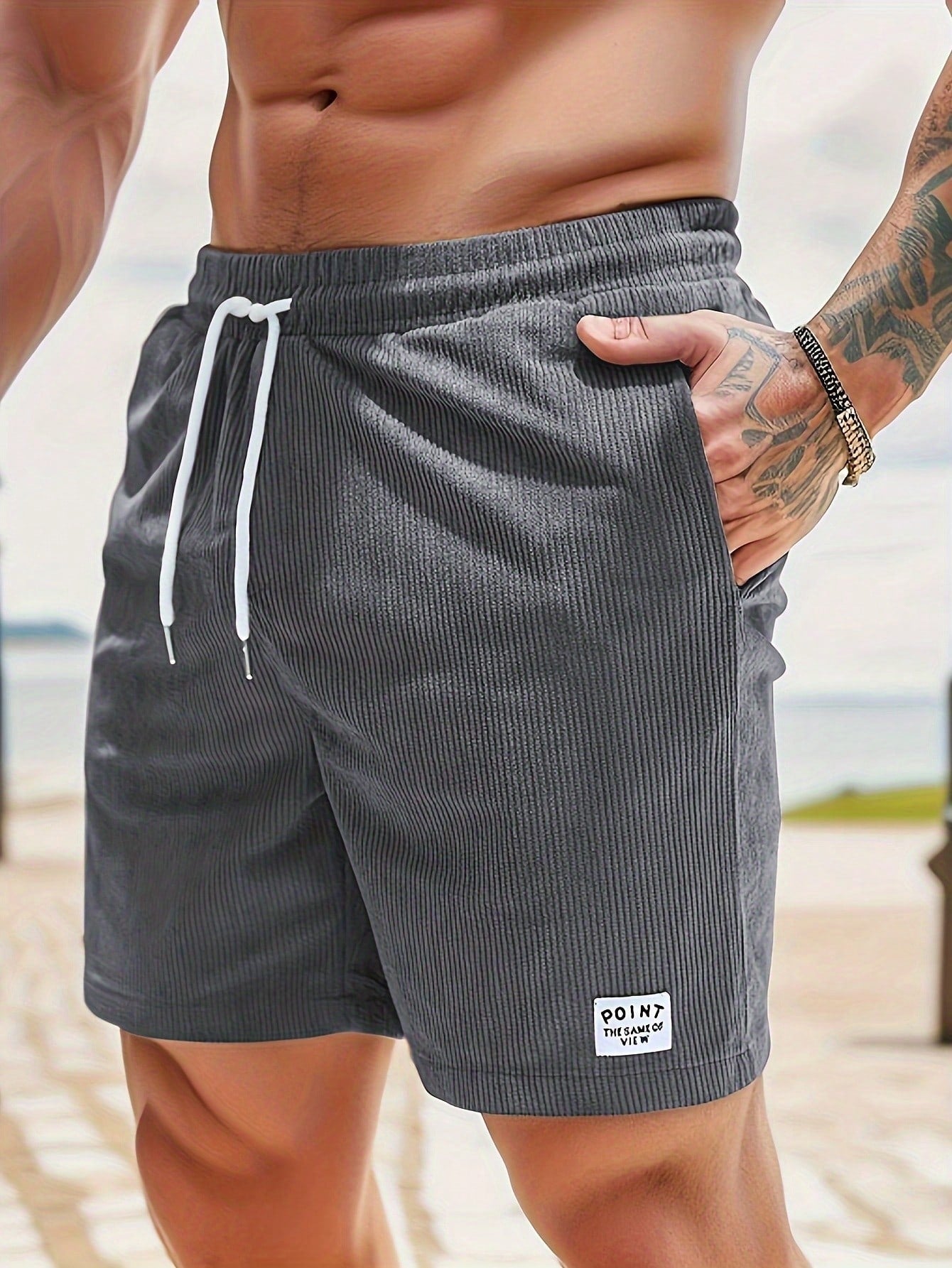 Zachary Men's Corduroy Shorts – Relaxed Fit Stretch Casual Summer Shorts