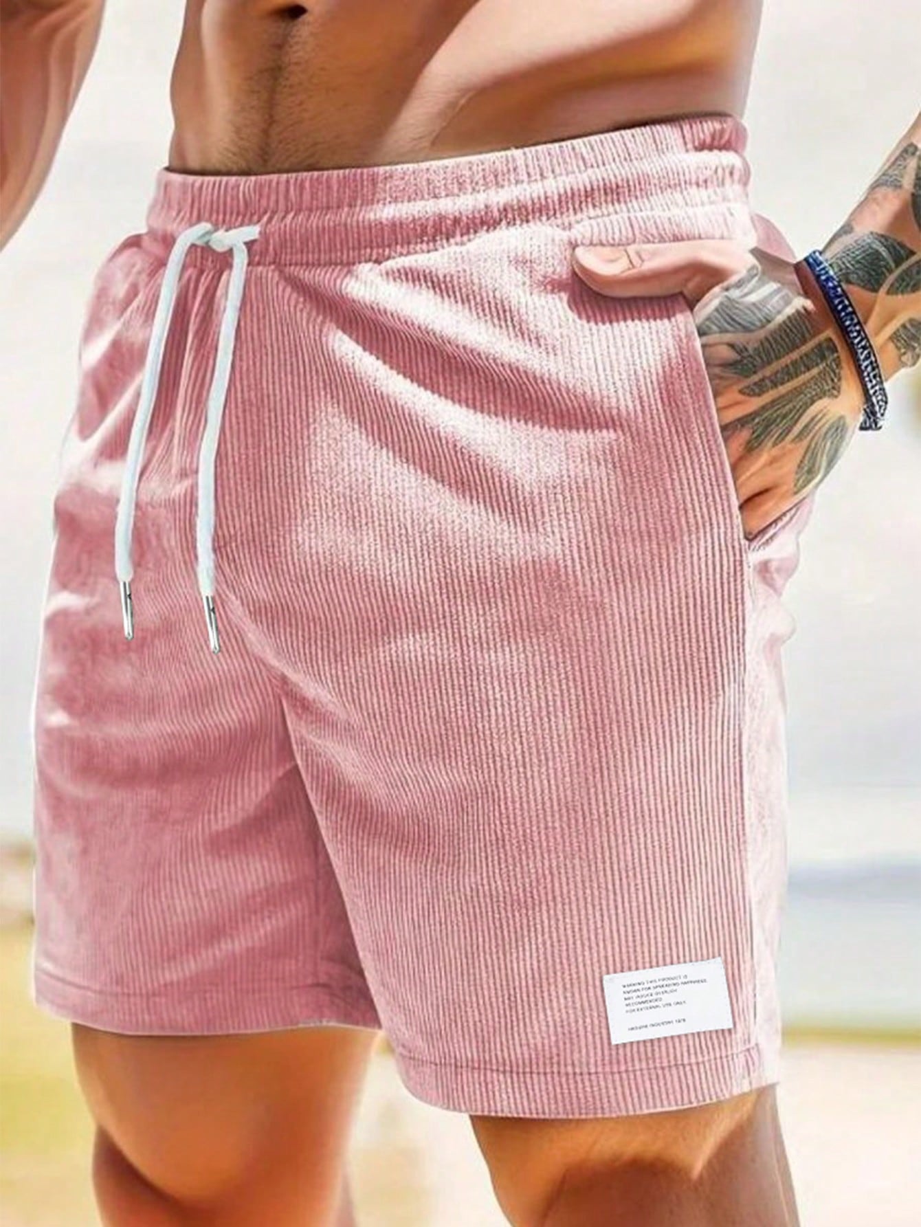 Zachary Men's Corduroy Shorts – Relaxed Fit Stretch Casual Summer Shorts