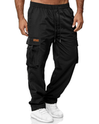 Hunter Men’s Casual Cargo Pants – Relaxed Fit, Drawstring Waist & Multi-Pocket Design