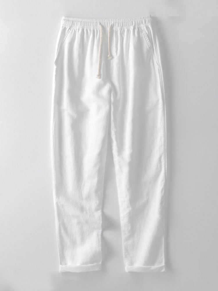 Richard Men's Summer Two-Piece Set – Short Sleeve Shirt & Elastic Waist Pants