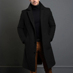 William Men’s Wool Coat – Classic Warm Winter Overcoat with Elegant Regular Fit