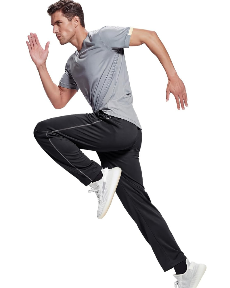 Mason Men’s Mesh Sweatpants – Quick-Dry, Loose Fit & Zipper Pockets