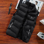 Clarence Men's Quilted Vest – Warm Sleeveless Zip-Up Winter Layer