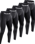 Dylan Men’s 5-Pack Compression Leggings – Quick-Dry, 4-Way Stretch & Moisture-Wicking