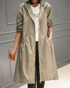Millie Women's Long Raincoat – Waterproof Breathable Lightweight Coat