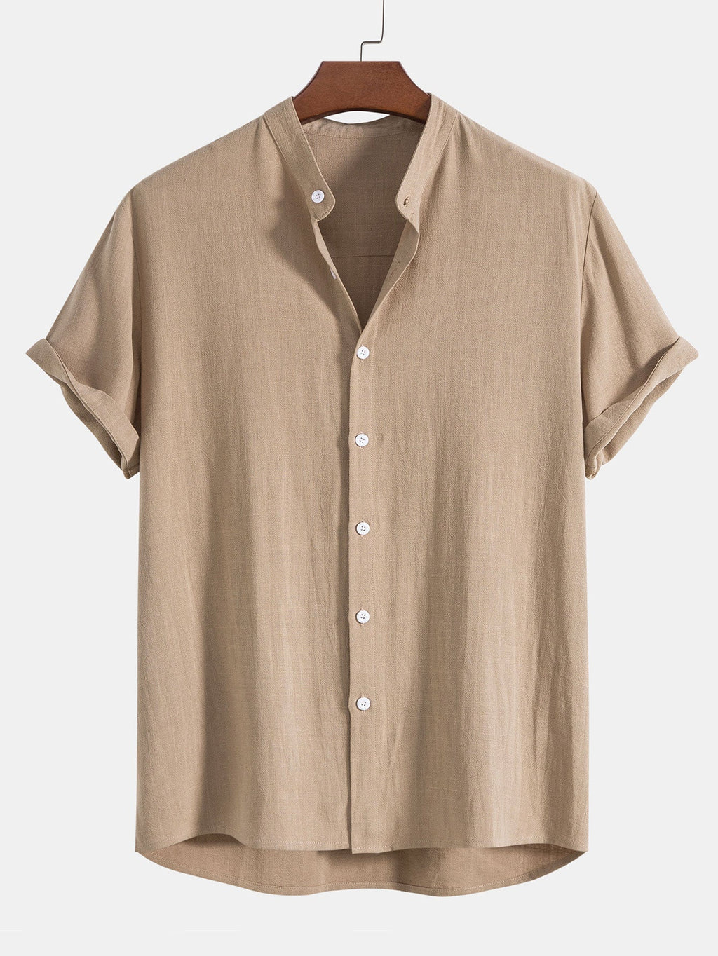 Richard Men's Summer Two-Piece Set – Short Sleeve Shirt & Elastic Waist Pants