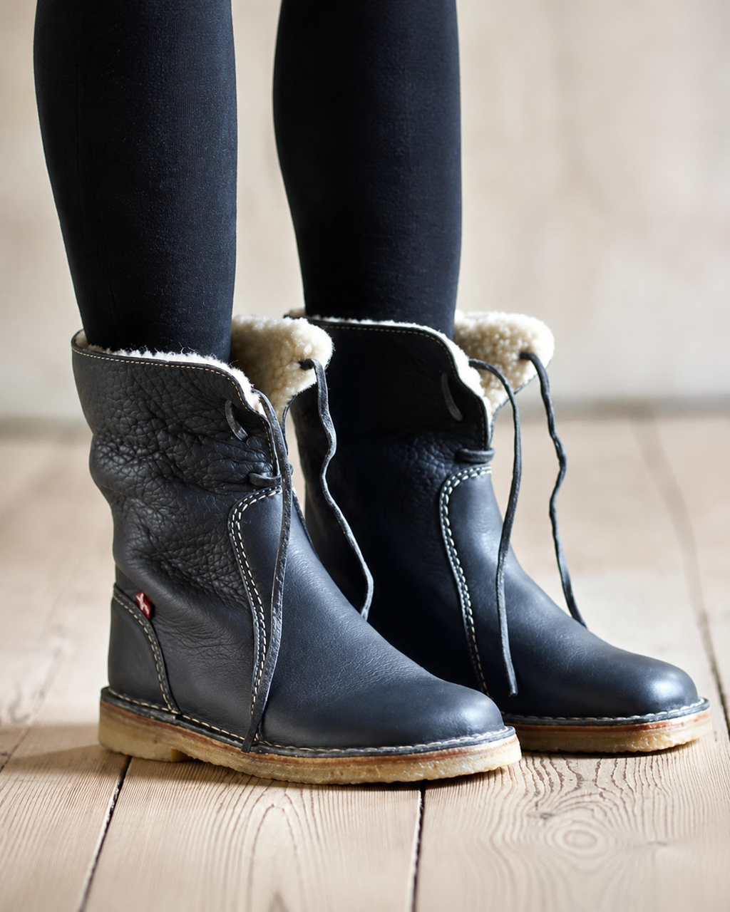 Sophie Women's Faux Fur Lined Boots – Pull-On Weather-Resistant Winter Boots