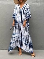 Janne Women's Maxi Kaftan Dress – Lightweight Boho Beach Vacation Dress