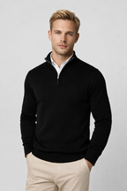 Killian Men's Half-Zip Sweater – Soft Knit Regular Fit Smart Casual Pullover