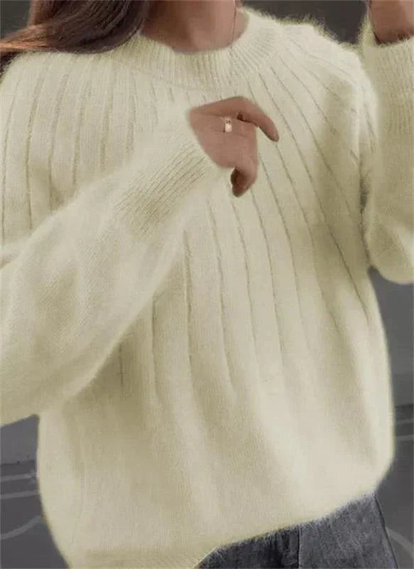 Phoebe Women's Cashmere Sweater – 100% Cashmere Regular Fit Elegant Knit