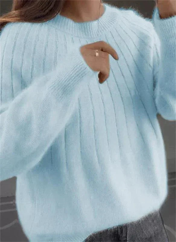 Phoebe Women's Cashmere Sweater – 100% Cashmere Regular Fit Elegant Knit