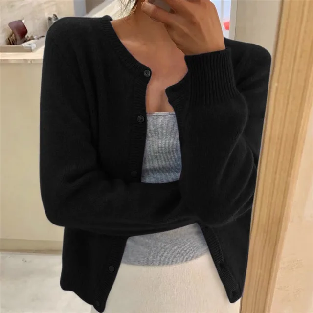 Sydney Women's Knit Cardigan – Soft Loose Fit Elegant Everyday Sweater