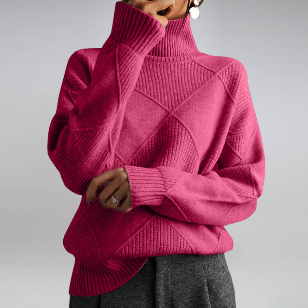 Luciana Women’s Cashmere Turtleneck Sweater – Soft Luxury Knit with Elegant Fit