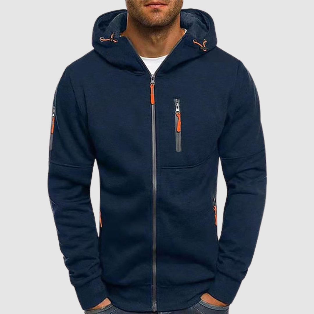 Jaron Men's Cotton Hoodie – Soft Breathable Modern Casual Sweatshirt