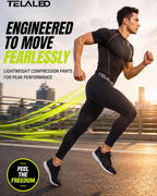 Dylan Men’s 5-Pack Compression Leggings – Quick-Dry, 4-Way Stretch & Moisture-Wicking