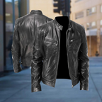 David Men’s Leather Jacket – Premium Genuine Leather Coat with Timeless Smart Fit