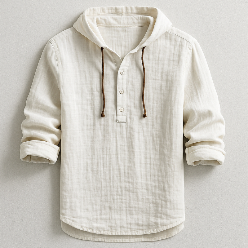 Marc Men’s Hooded Shirt – Lightweight Breathable Cotton Casual Overshirt with Modern Fit