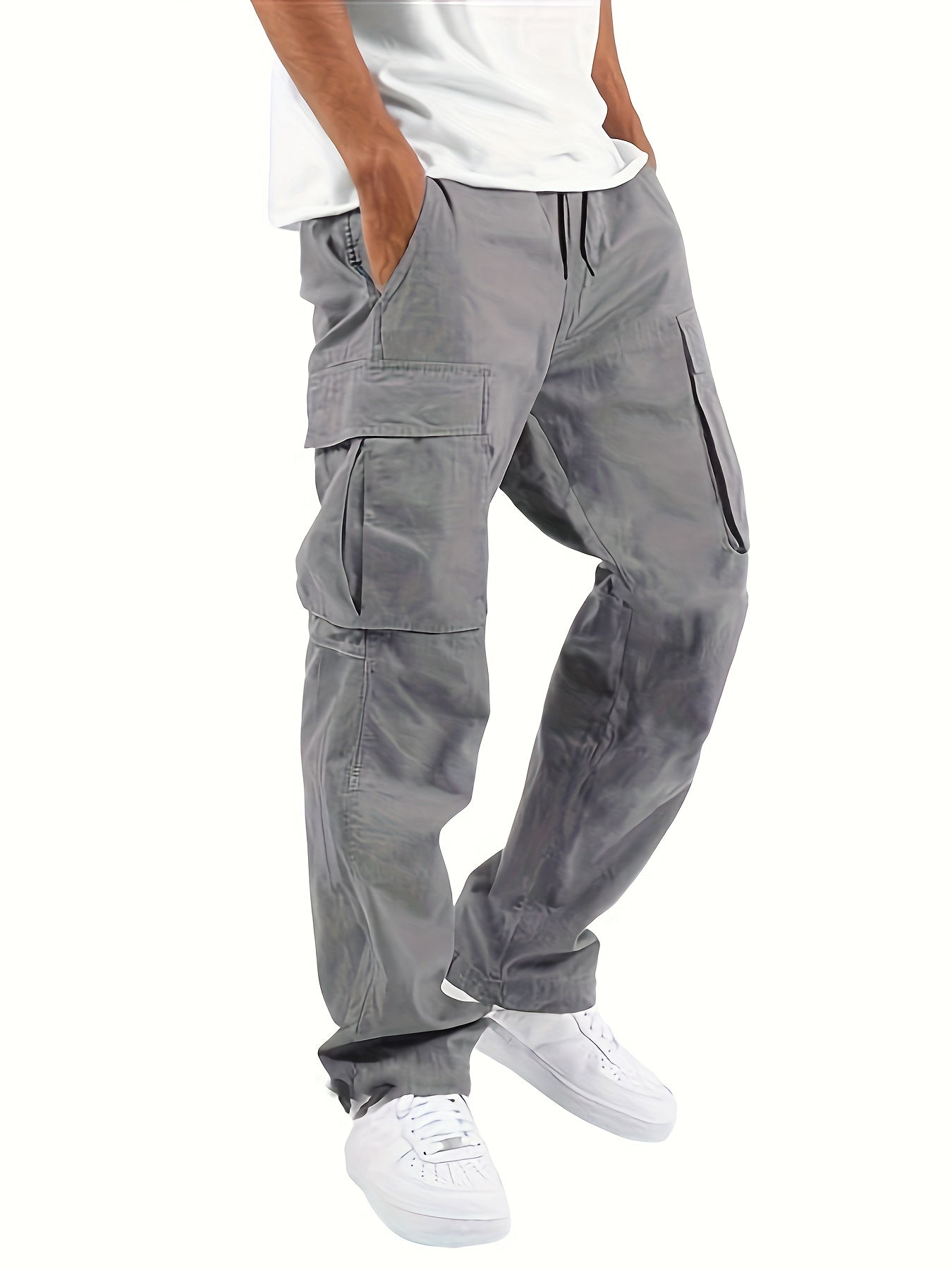 Tristan Men’s Cargo Pants – Relaxed Fit Cotton Utility Trousers with Cargo Pockets