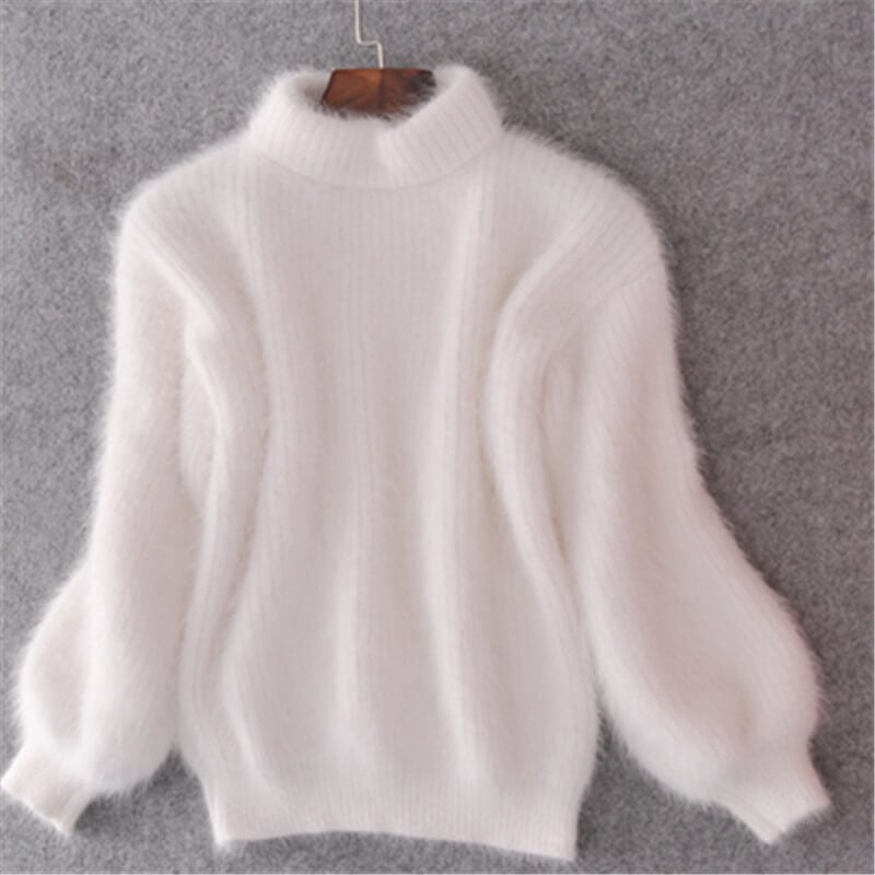 Emilie Women's Wool Knit Sweater – Loose Fit Soft Winter Pullover