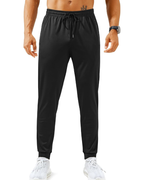 Landon Men’s Athletic Joggers – Quick-Dry 4-Way Stretch & Zipper Pockets