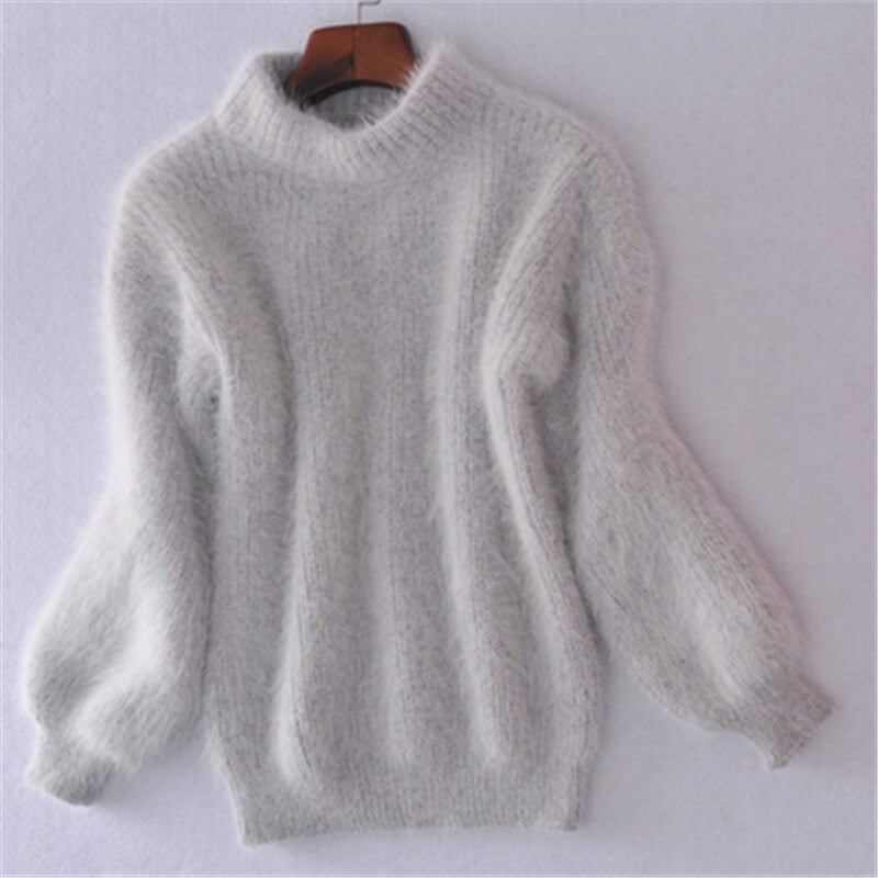 Emilie Women's Wool Knit Sweater – Loose Fit Soft Winter Pullover