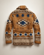 Arman Men's Jacquard Cardigan – Western Knit Sweater for Casual Weekend Style