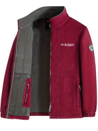 Julius Men's Fleece Jacket – Outdoor Norway High Collar Breathable Warm Layer