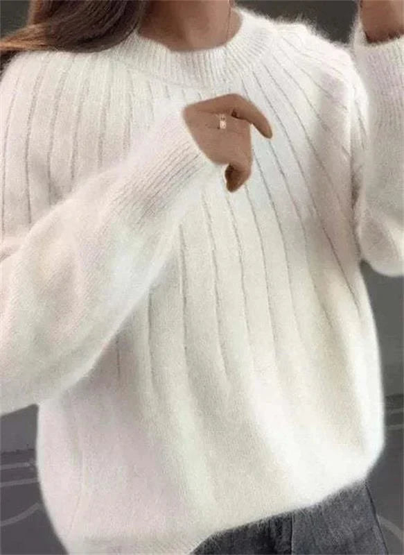 Phoebe Women's Cashmere Sweater – 100% Cashmere Regular Fit Elegant Knit