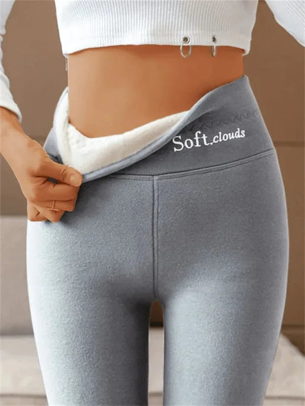 Sophia Women’s Fleece Leggings – Warm Stretch Winter Leggings with Sculpting Fit