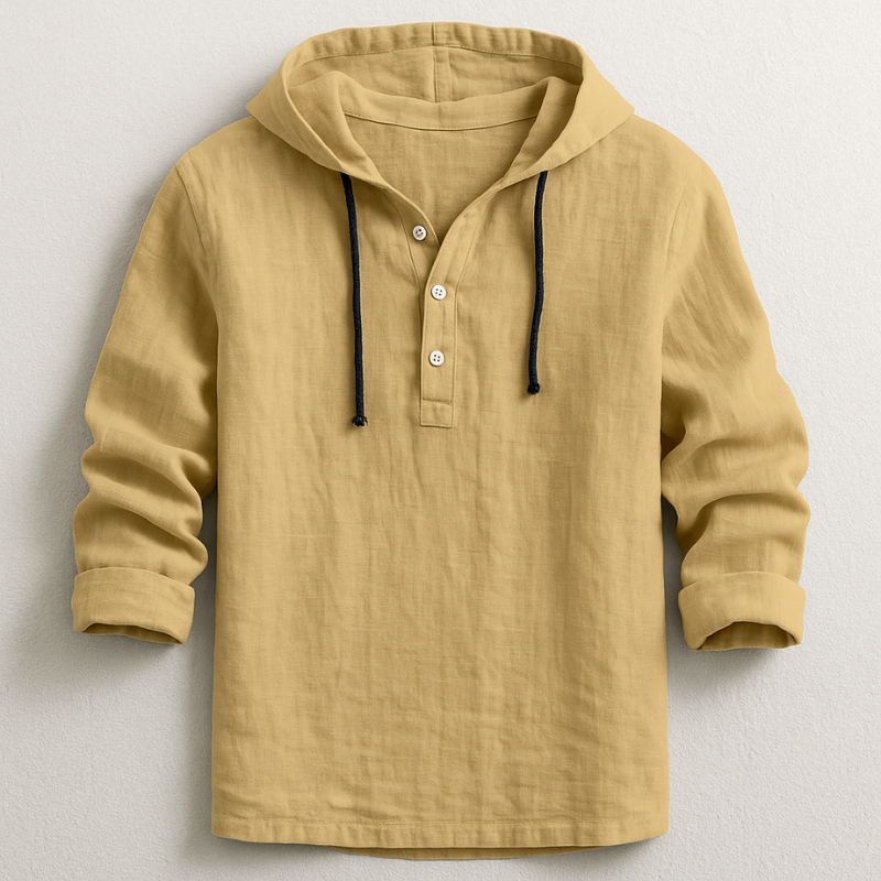 Marc Men’s Hooded Shirt – Lightweight Breathable Cotton Casual Overshirt with Modern Fit