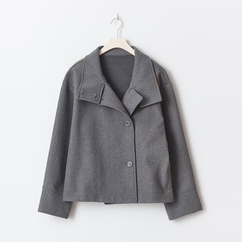 Arianna Women's Short Coat – Double-Breasted Structured Winter Jacket