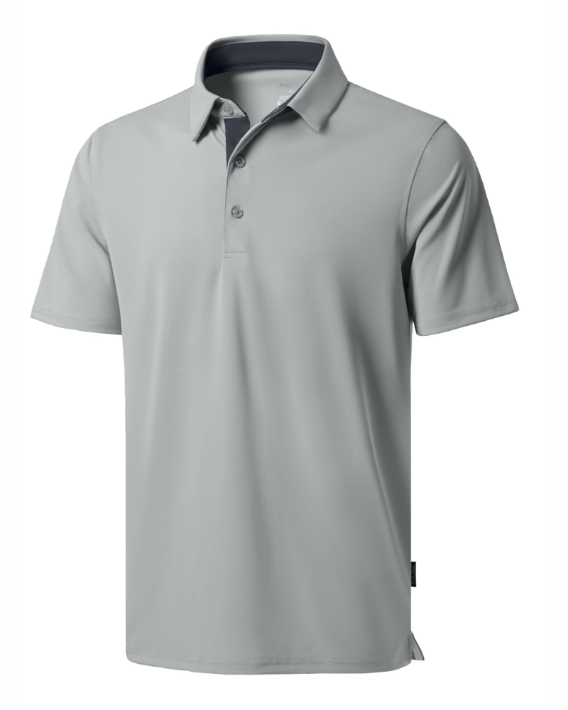 Caleb Men’s Golf Polo Shirt – Dry-Fit, UPF 50+, Moisture-Wicking Pique Fabric