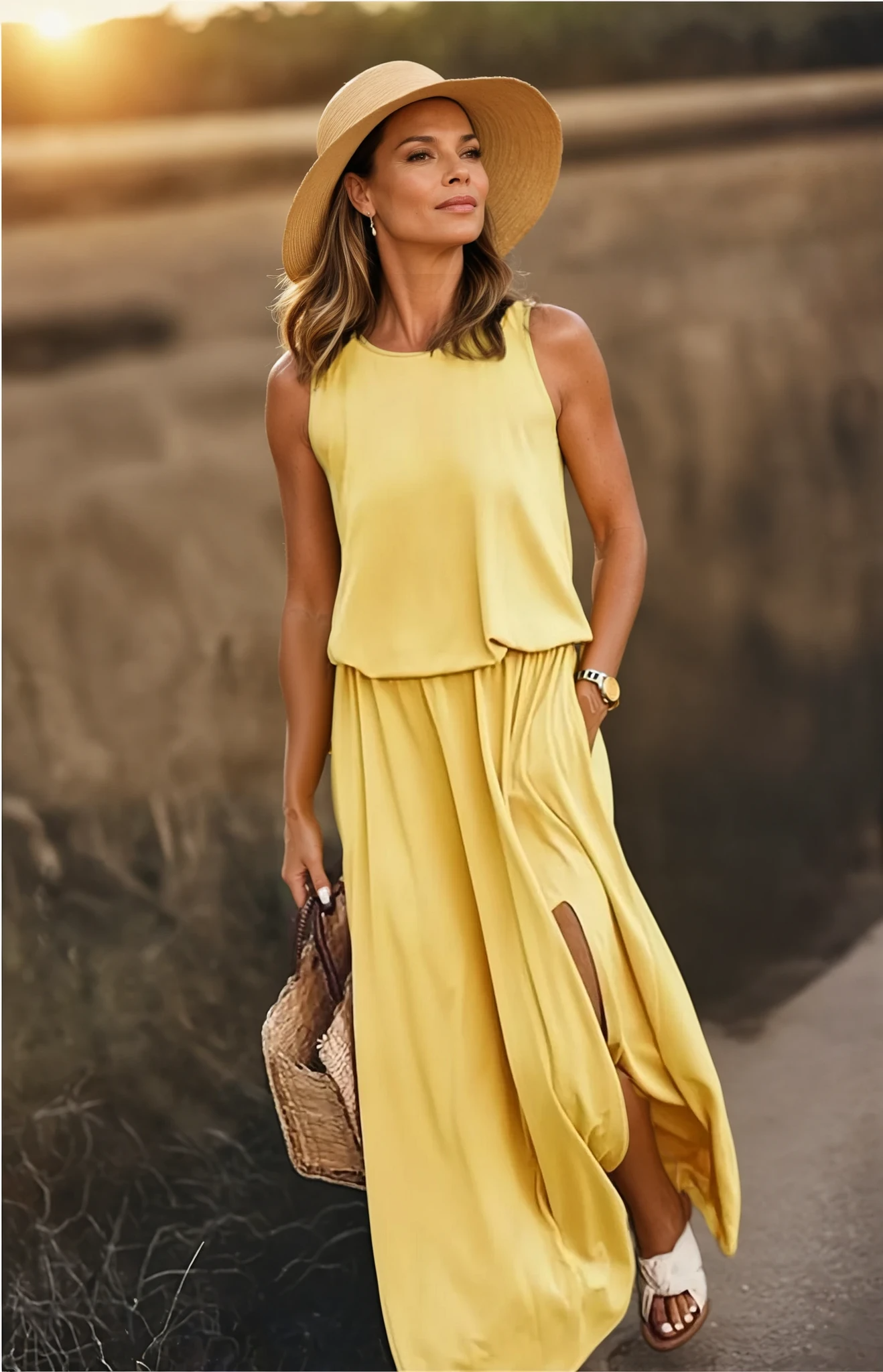Florentine Women’s Maxi Dress – Lightweight Breathable Summer Dress with Flowy Fit