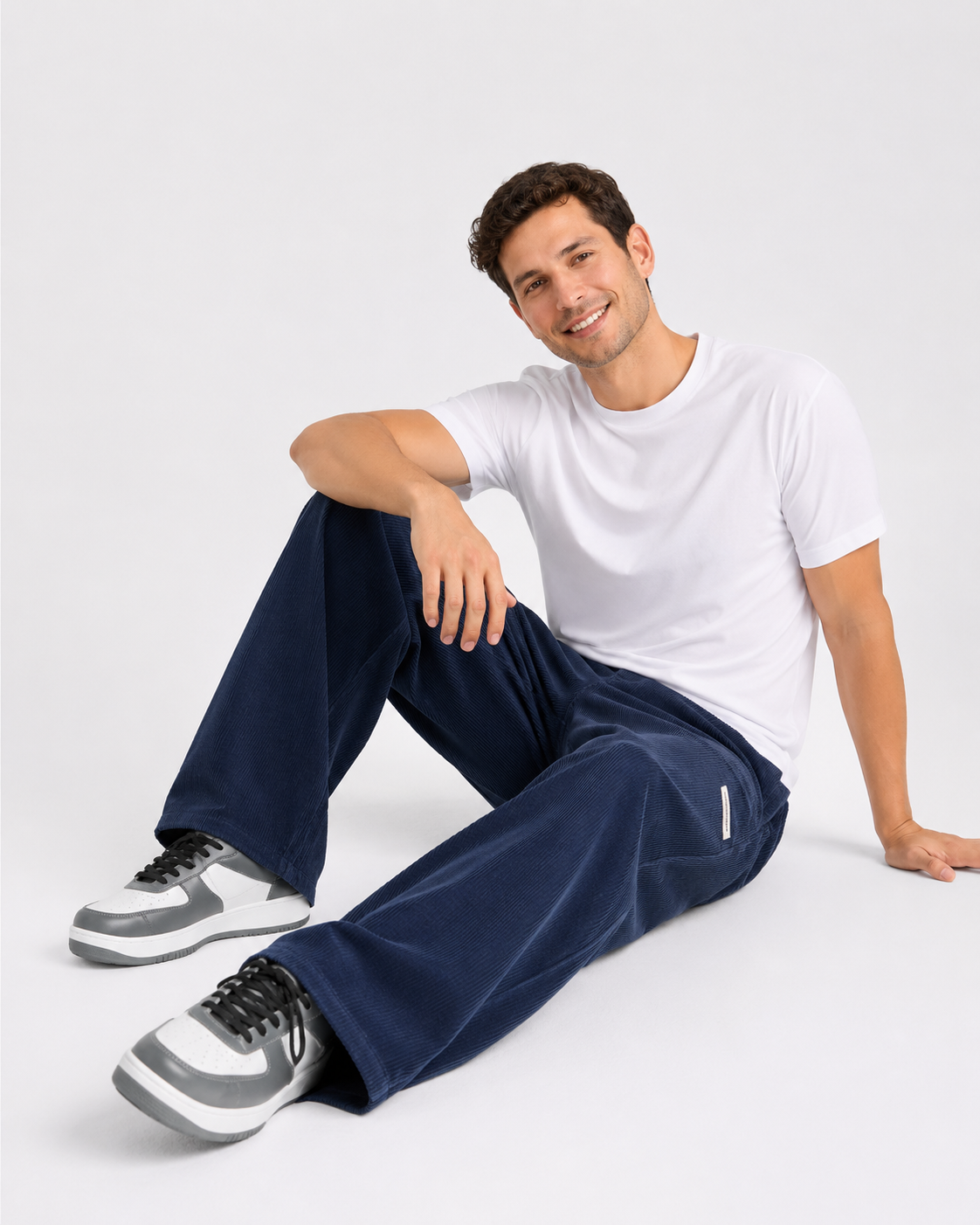 Noahry Men's Corduroy Pants – Loose Fit Straight Leg Streetwear Trousers