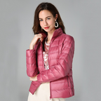Aurora Women's Lightweight Jacket – Water-Resistant Packable Pleated Coat