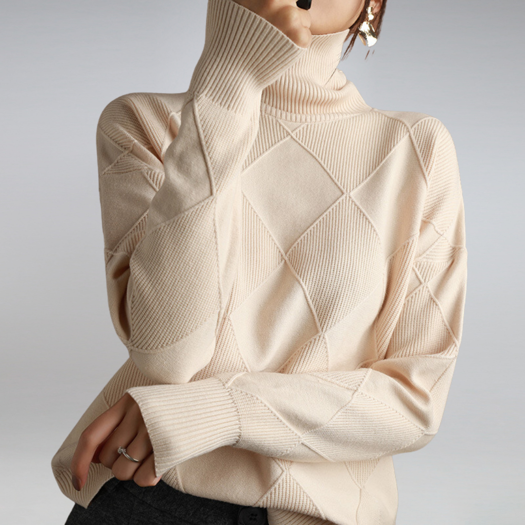 Luciana Women’s Cashmere Turtleneck Sweater – Soft Luxury Knit with Elegant Fit